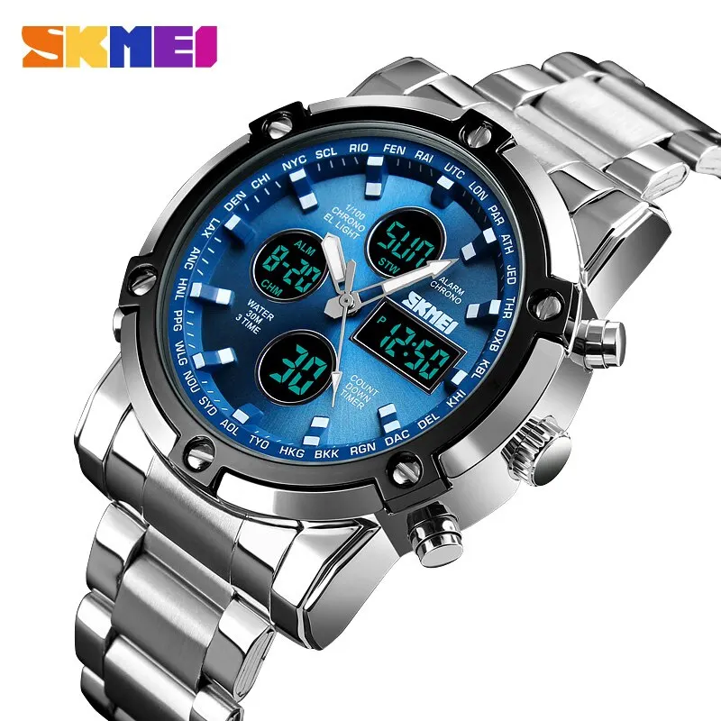 Gold 6138 - Skmei 1389 3 Time Back Light