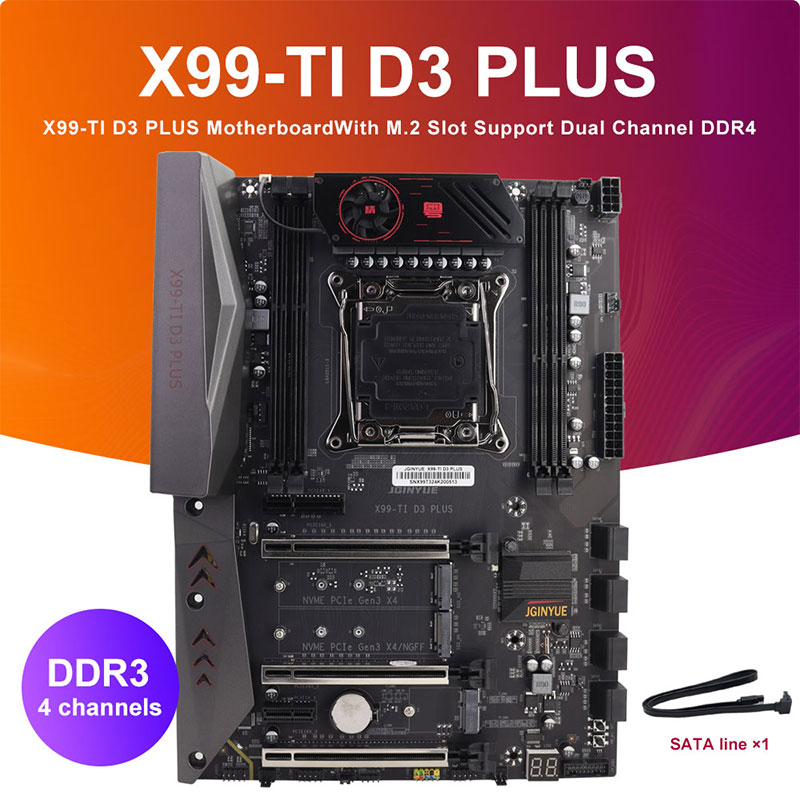 JGINYUE X99-TI D3 PLUS Motherb - E5 2696 V3 ulasan dan harga