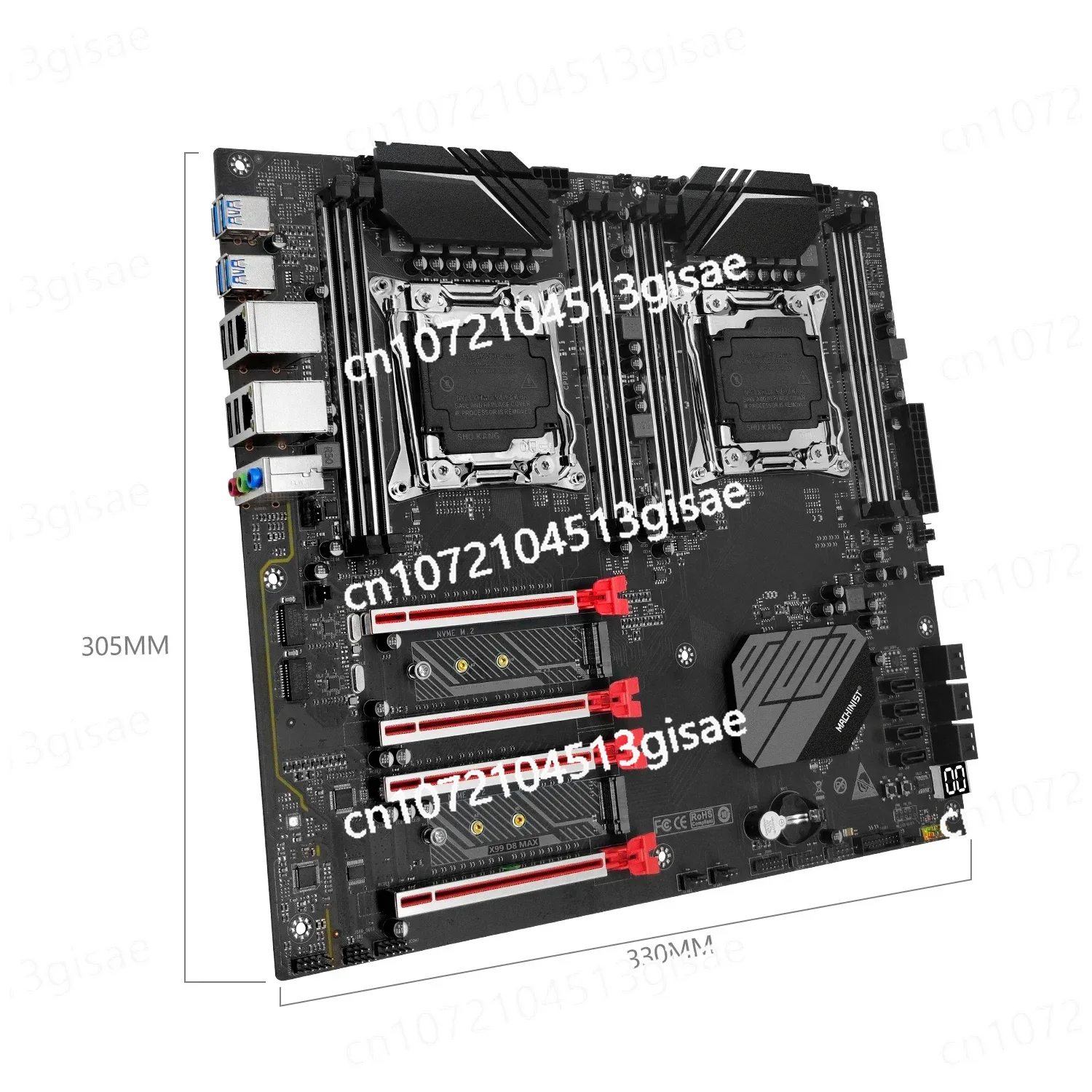Mechanic X99 D8 MAX Main Board - E5 2699 V4 ulasan dan harga