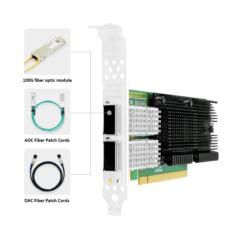 LR-LINK 1014PF 100G Network Ca - 100Gbe Qsfp28 Network Card ulasan dan harga